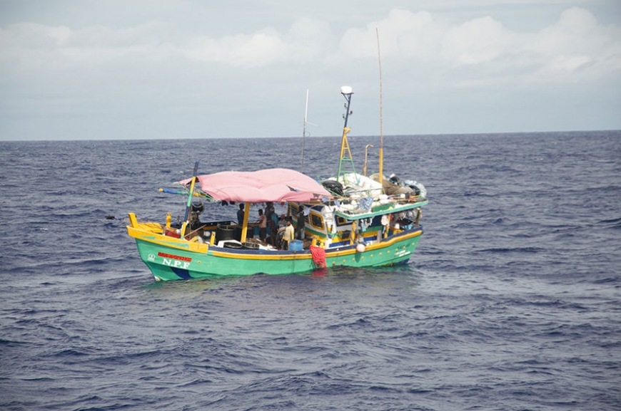 Sri Lankan illegal fishing vessel is the first to be intercepted in 2020
