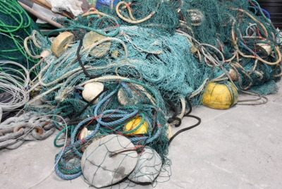 The net used to catch the sharks (Photo: Seychelles Nation)