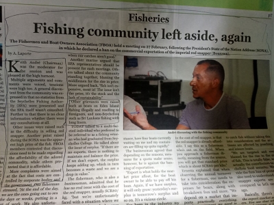 Fishing community holds meeting on Bourzwa ban