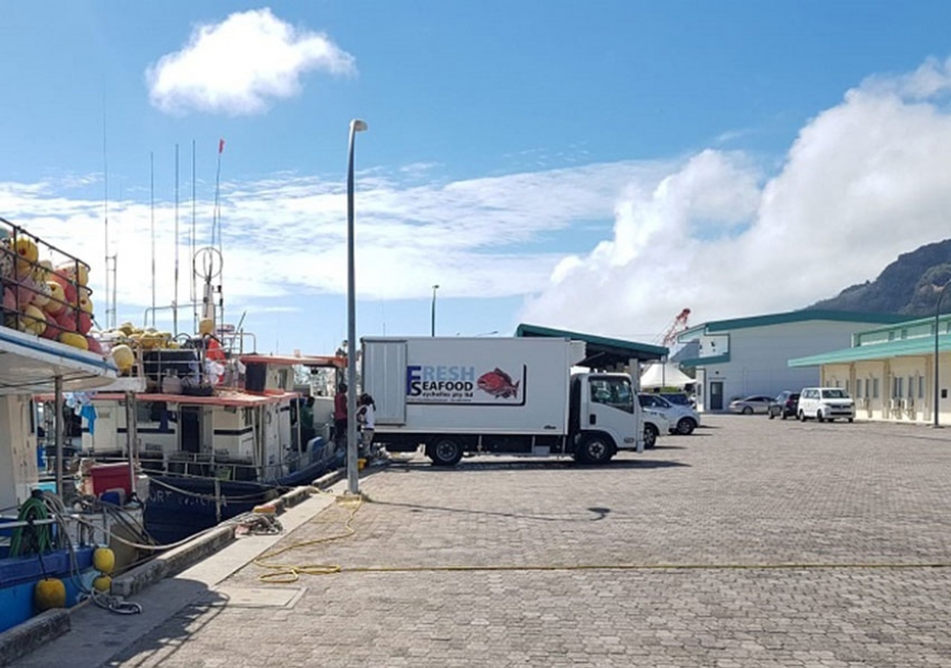 The completed phase two includes the expansion of 216 metres of quay, ten mooring buoys, a landing shed and a ten-tonne ice-making facility among others. (Seychelles News Agency)