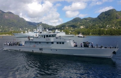 File Photo: Coast Guard Vessel &#039;Etoile&#039; out at sea. The Seychelles archipelago in the western Indian Ocean has an exclusive economic zone of 1.3 million square kilometres around its 115 islands, a fact that makes detection of irregular and unlawful activities difficult. (Seychelles Coast Guard) 