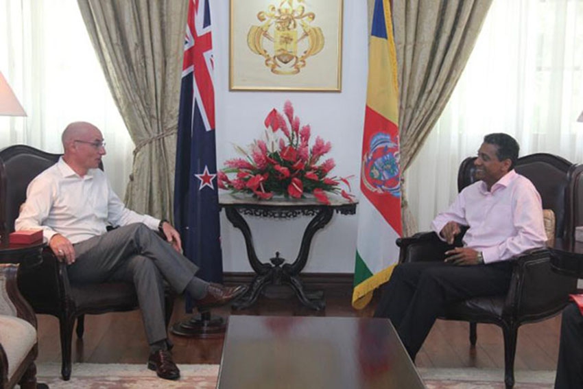 Blue economy, climate change top the agenda between Seychelles, New Zealand.